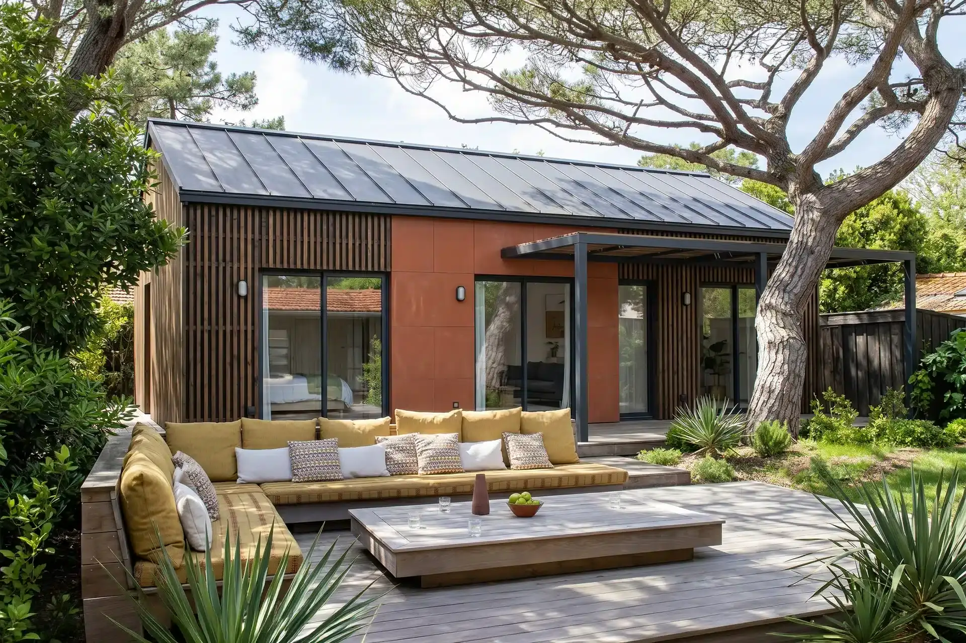 Maison Greenkub avec terrasse